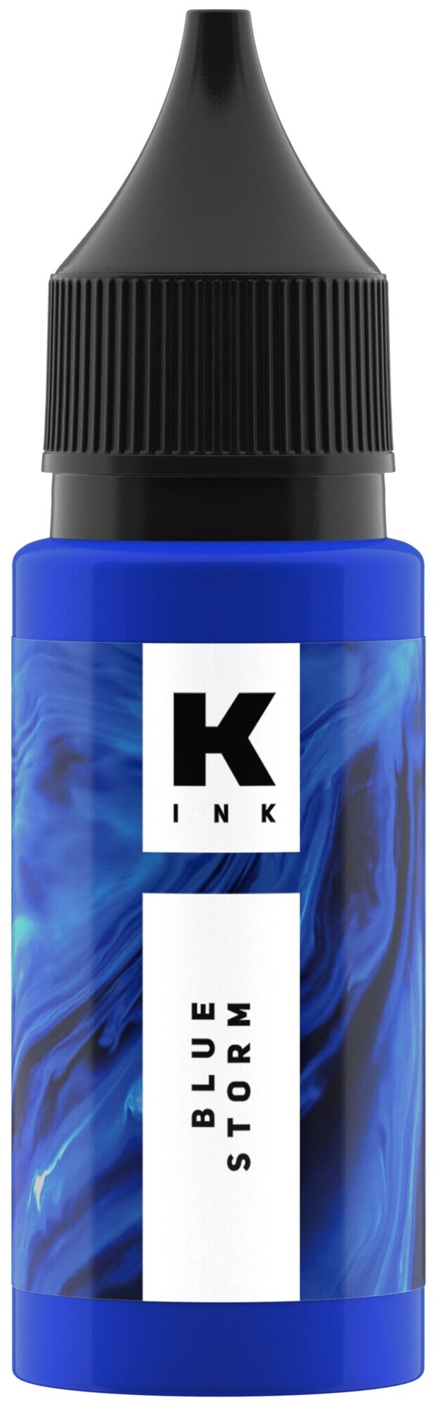 фото Тату краска краска tattoo Синий шторм 15 мл краска для татуировок цветная, пигмент для тату, тату чернила.
