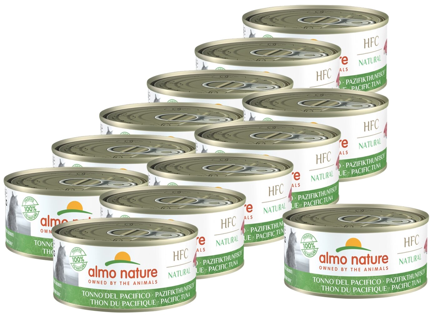 Almo Nature Консервы для Кошек с Тихоокеанским Тунцом (HFC - Natural - Pacific Tuna) 0,15 кг х 12 шт.