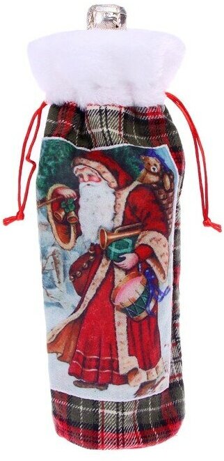 Страна Карнавалия Чехол на бутылку «Дед Мороз с подарками»