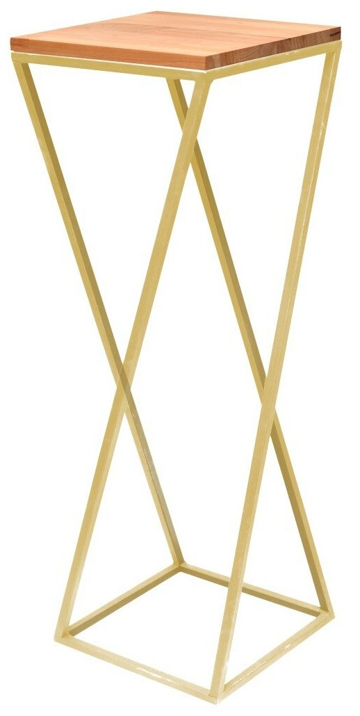 Столик под кашпо Loft 100, золотой — фото 1