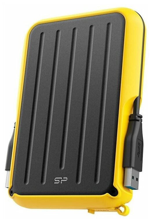 Внешний жёсткий диск 1Tb Silicon Power Armor A66 Black/Yellow (SP010TBPHD66SS3Y)