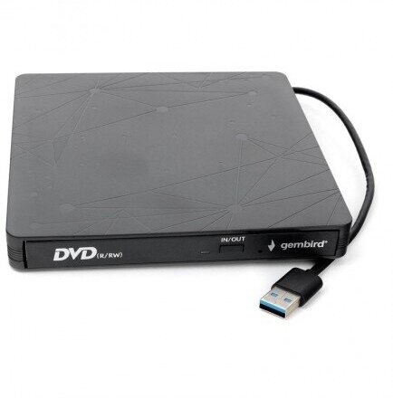 USB 3.0 Gembird DVD-USB-03 пластик, черный