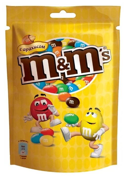 M&M's драже с арахисом и молочным шоколадом — купить по выгодной цене ...