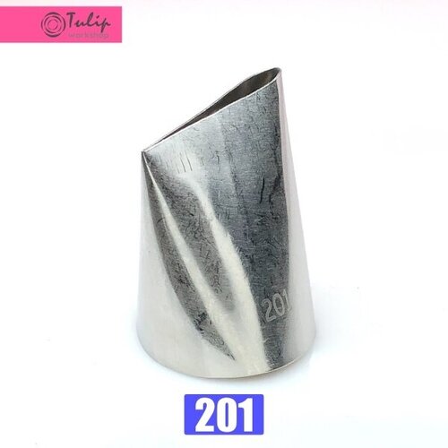 Кондитерская насадка для зефира лепесток большой 201 прямой (прорезь 35 мм)