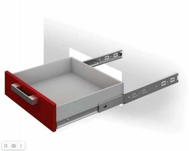 Направляющие шариковые полного выдвижения 35/400 - фотография № 6