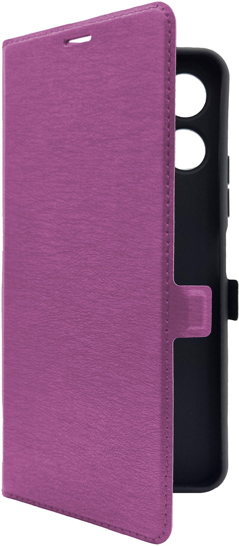 Чехол на Xiaomi Redmi 12 (Ксиоми Редми 12) фиолетовый книжка эко-кожа с функцией подставки отделением для карт и магнитами Book case, Miuko