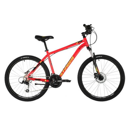 фото Горный (mtb) велосипед stinger element pro 26 (2021) red 18" (требует финальной сборки)