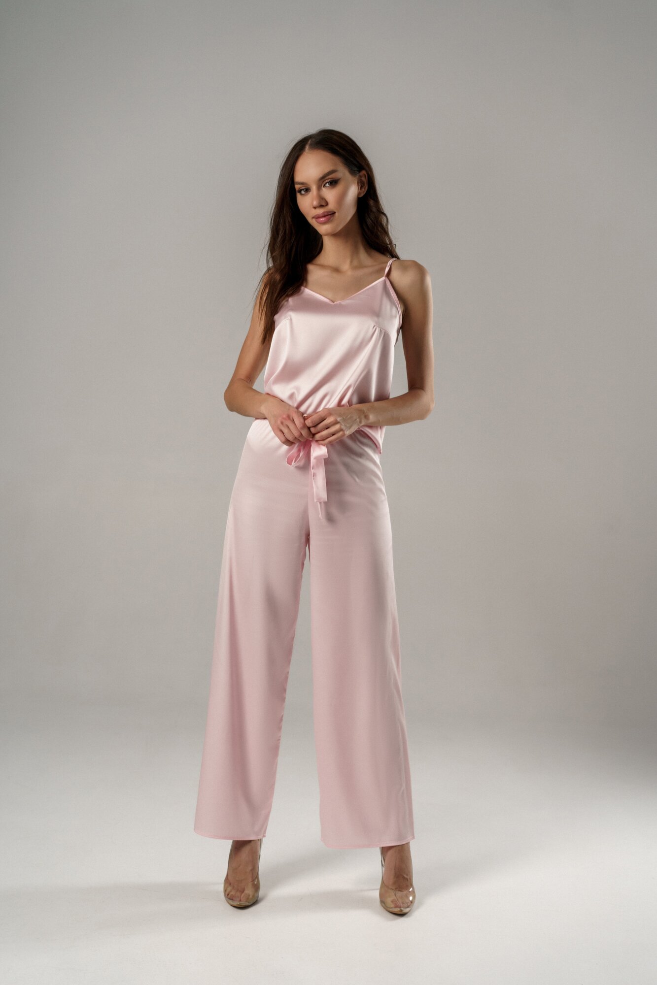 Пижама женская, розовая, XS - фотография № 2