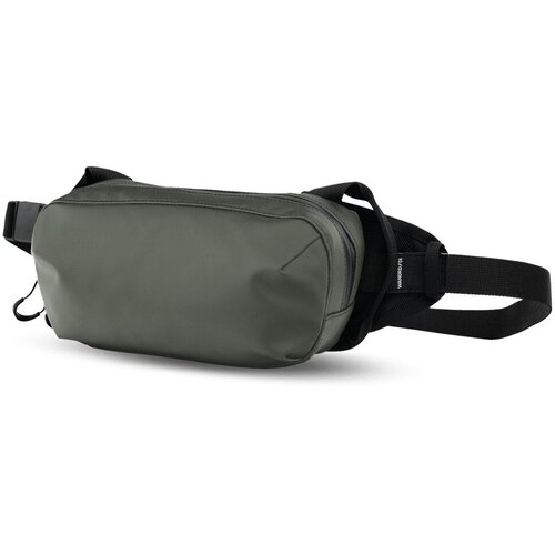 фото Сумка поясная wandrd, фактура матовая, зеленый