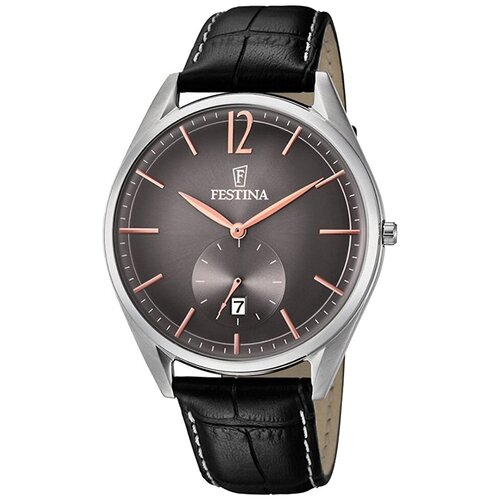 Наручные часы FESTINA Retro, серебряный, черный