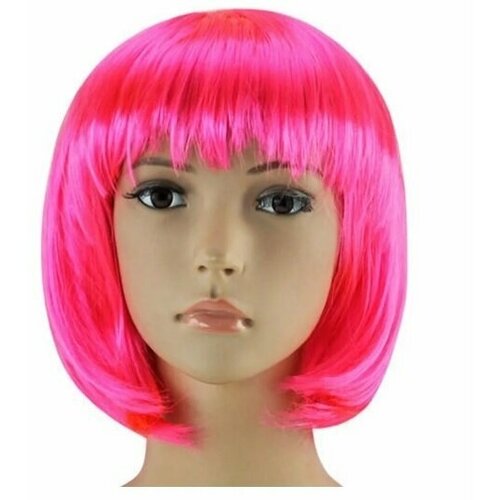 Карнавальный парик Peluca розовый карнавальный парик peluca кудрявый желтый