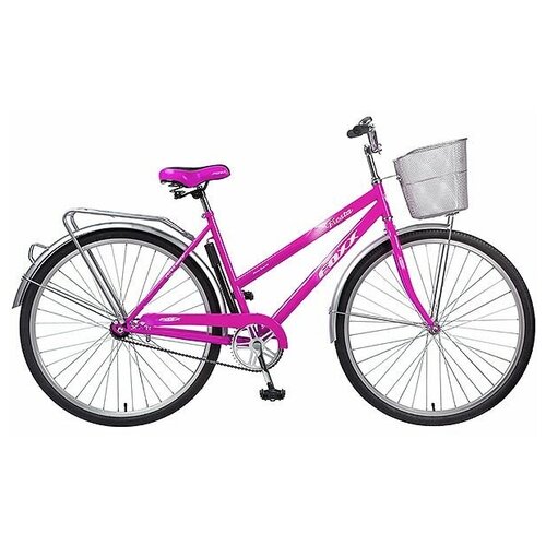 Велосипед взрослый Foxx 28SHCFIESTA20VT2 фиолетовый передняя корзина 937500₽