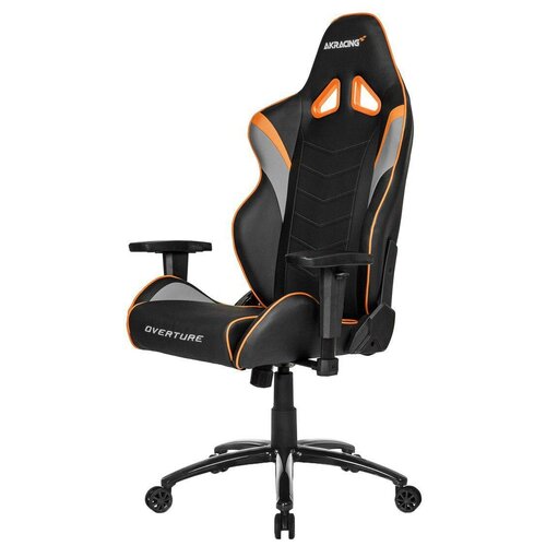 фото Компьютерное кресло akracing overture игровое, обивка: искусственная кожа, цвет: оранжевый