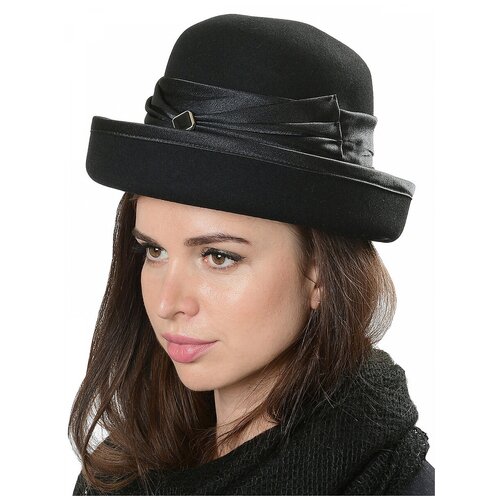 фото Щелково-фетр 76-56 шляпа женская мод.а76 цвет черный р 56 фетровая фабрика