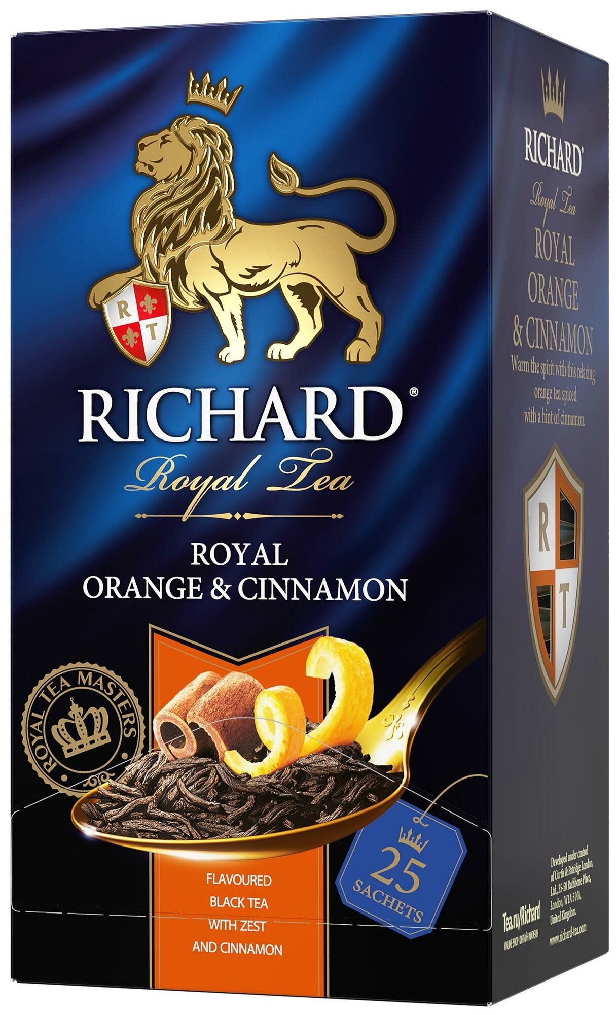 Чай Richard "Royal Orange & Cinnamon", черный с добавками, 25 пакетиков - фотография № 4