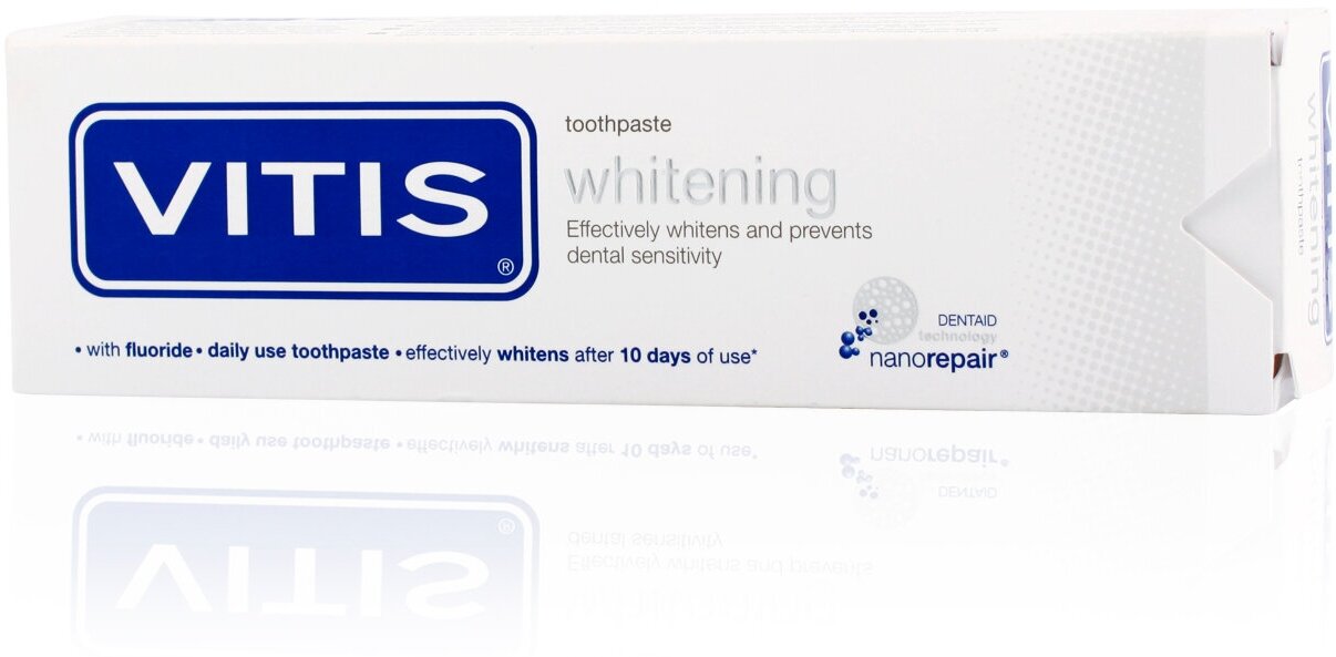 Зубная паста отбеливающая VITIS WHITENING DENTAID, 100 мл - фото №4