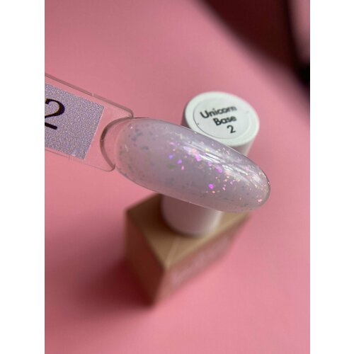 База для гель лака Lakres Unicorn с шиммером, 10 мл