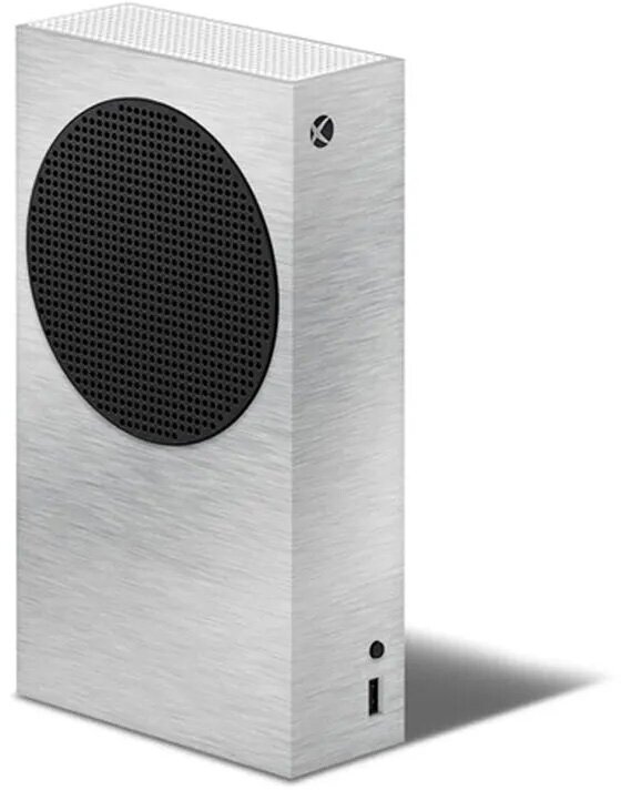 Защитная виниловая наклейка на игровую приставку Microsoft Xbox Series S - Шлифованный алюминий