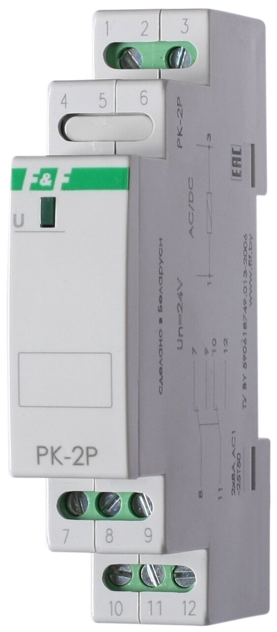 Промежуточное реле F&F PK-2P/Un230V EA06001009