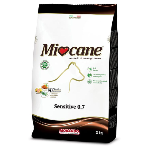 Miocane Adult Sensitive сухой корм для взрослых собак с чувствительным пищеварением, с лососем - 3 кг