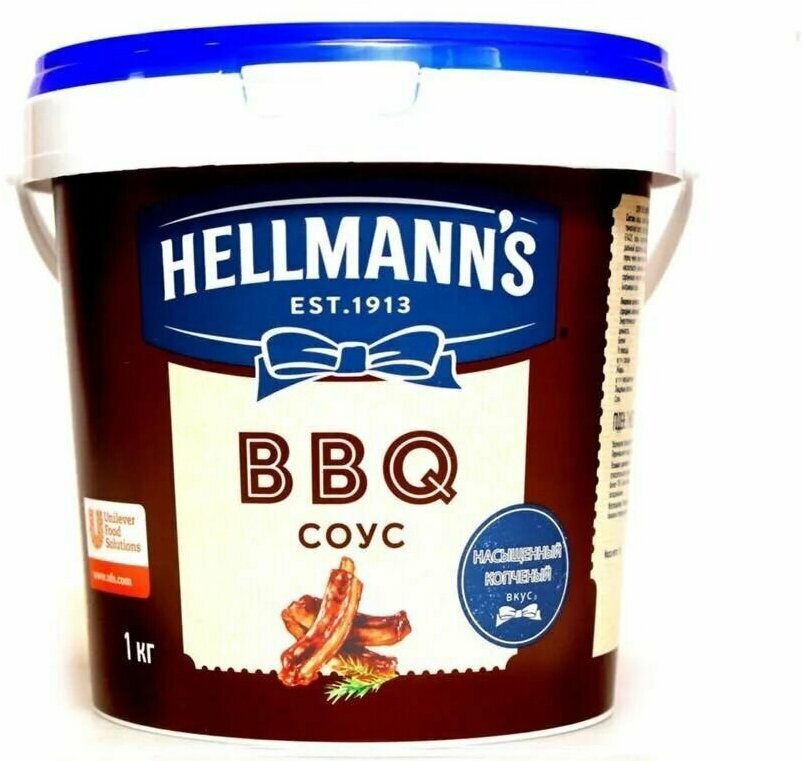 Соус барбекю 1 кг Hellmanns, 1 ведро