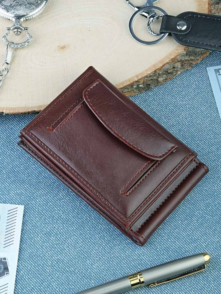 фото Зажим для денег C визитницей "1010" (эко-кожа)