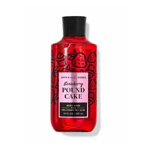 Bath and Body Works увлажняющий гель для душа Strowberry Pound cake (295 мл) bath and body works увлажняющий гель для душа icedlemon pound cake 295 мл