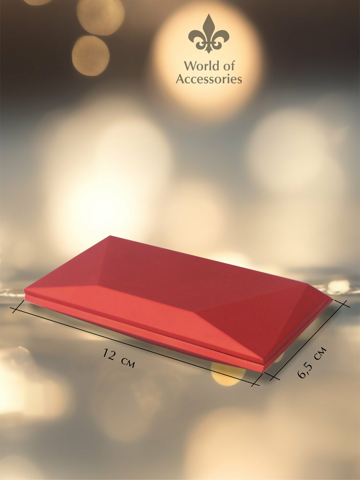 Футляр для кольца/коробочка для кольца/роза красный — фото 1