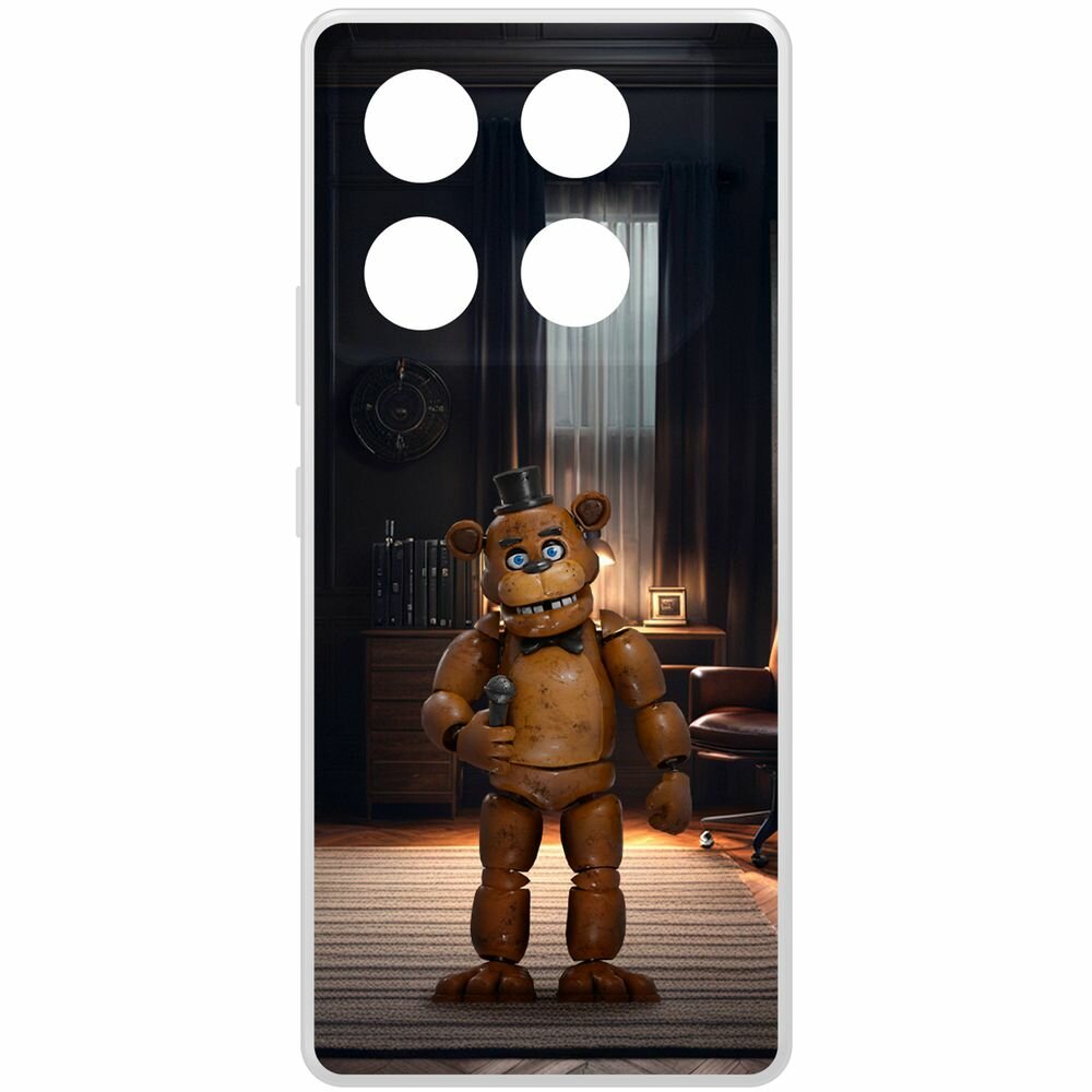 Чехол-накладка Krutoff Clear Case фнаф - Медведь Фредди для INFINIX GT 20 Pro