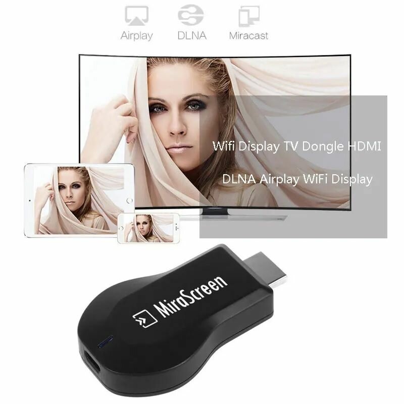 Wi-Fi приемник HDMI Airplay MX Mirascreen 2.4G, для Android, IOS, ПК