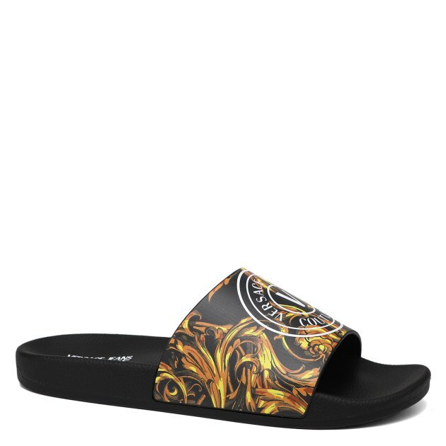 Шлёпанцы Versace Jeans Couture, размер 41, черный