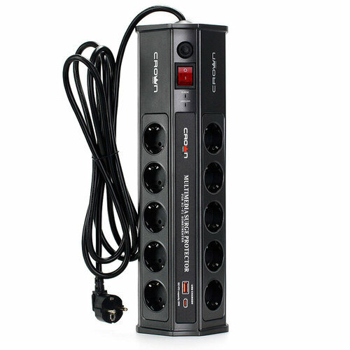 Сетевой фильтр Crown Micro 10 Sockets 3m CMPS-11 4152₽
