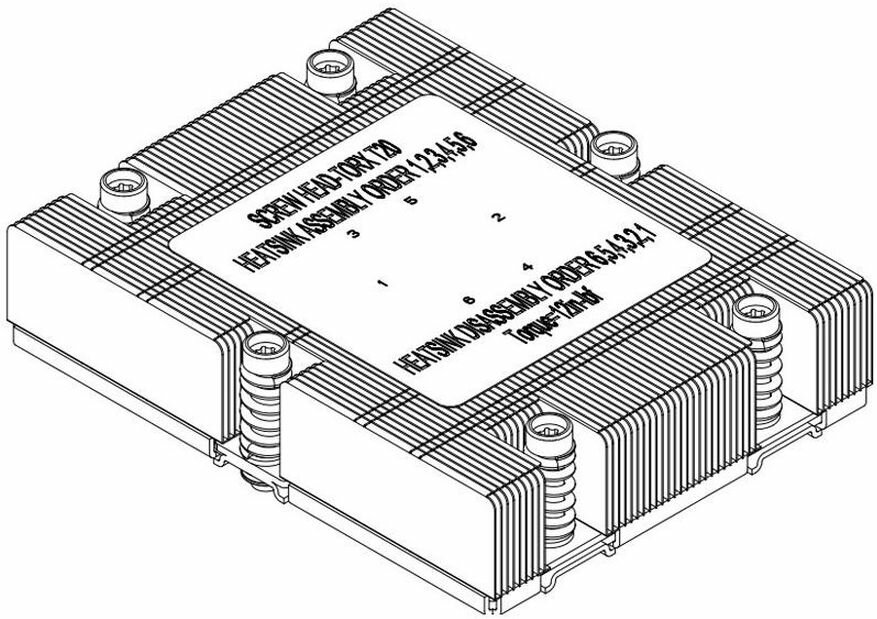 Радиатор для серверного процессора SuperMicro (SNK-P0082V)