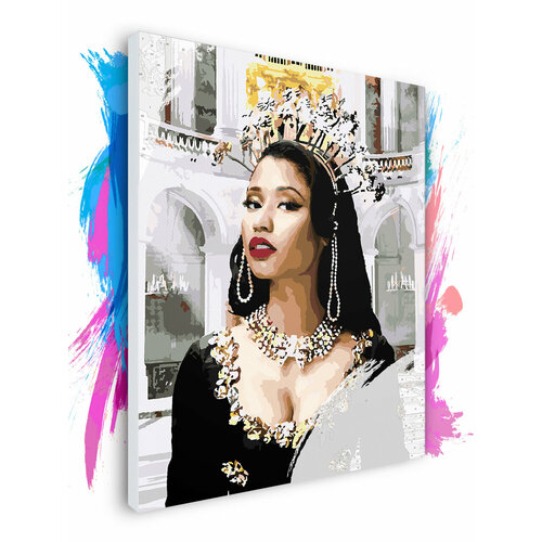 Картина по номерам на холсте Nicki Minaj Queen, 60 х 80 см