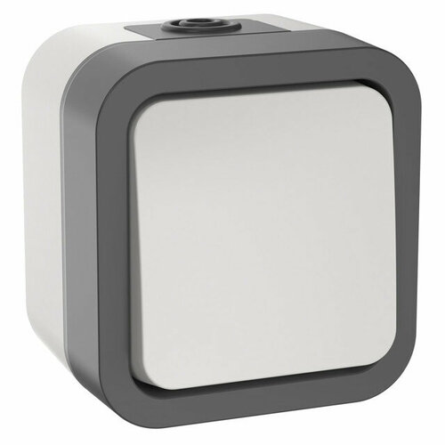 Переключатель 1 пост iek tors 10а ip55 серый белый 1741₽