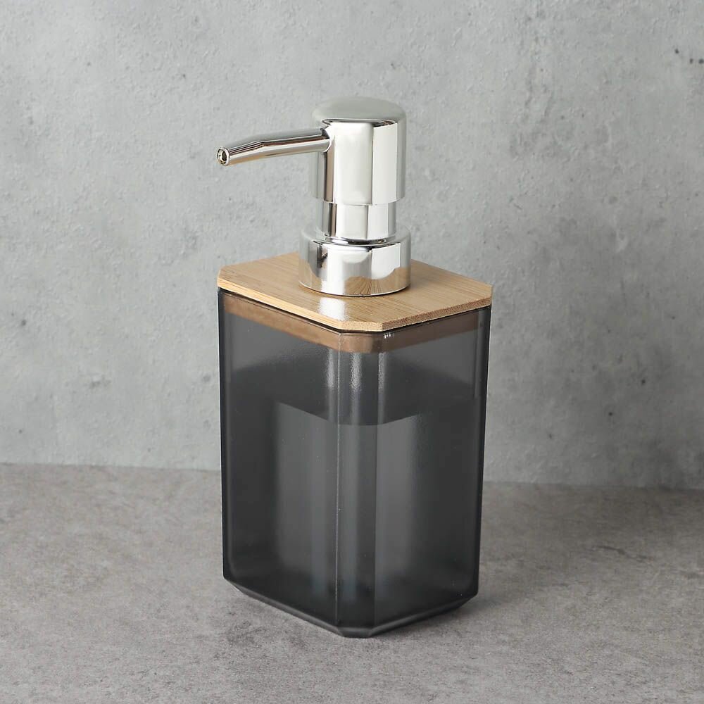 фото Дозатор для жидкого мыла, полистирол, бамбук
