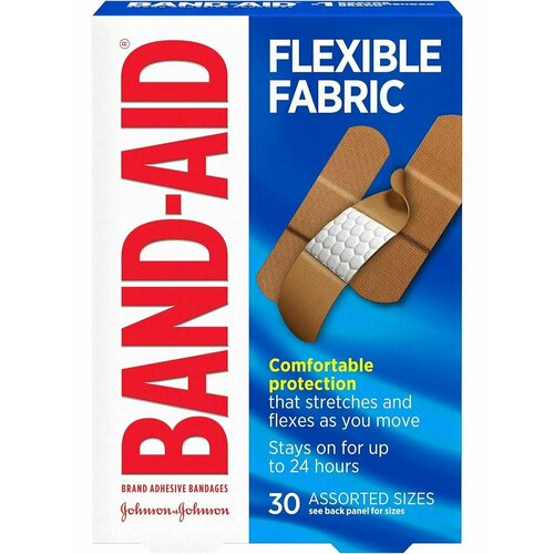 Пластырь BAND - Aid 30шт разных размеров