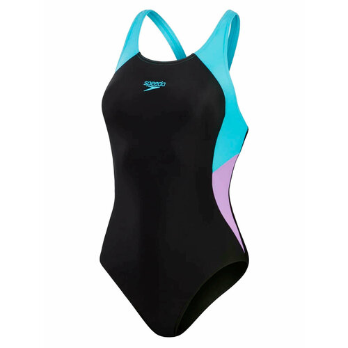 Speedo Colourblock Splice Muscleback Black/Purple (EU:32)