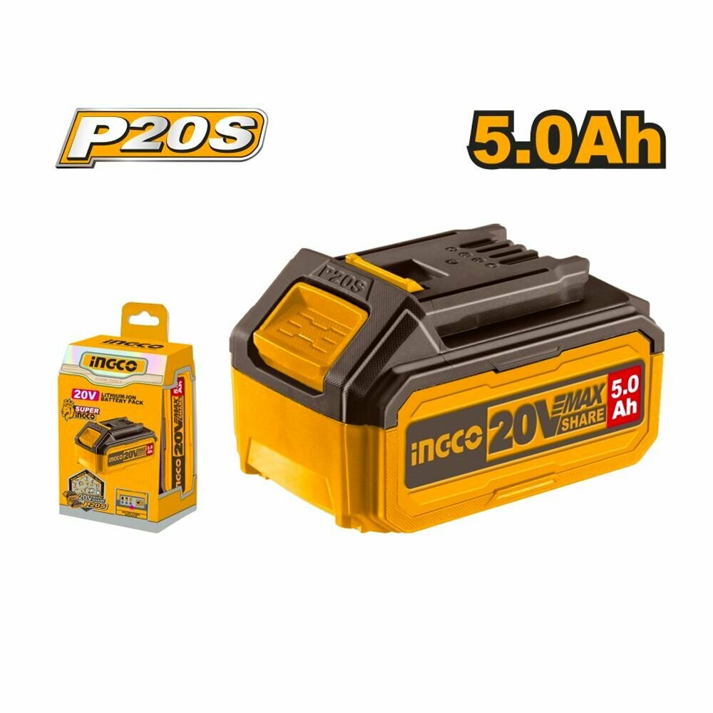 Аккумулятор Li-ion 5.0 Ач INGCO FBLI20031 INDUSTRIAL