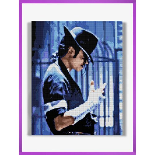 Алмазная мозаика на подрамнике - вышивка Michael Jackson 40 х 50 см