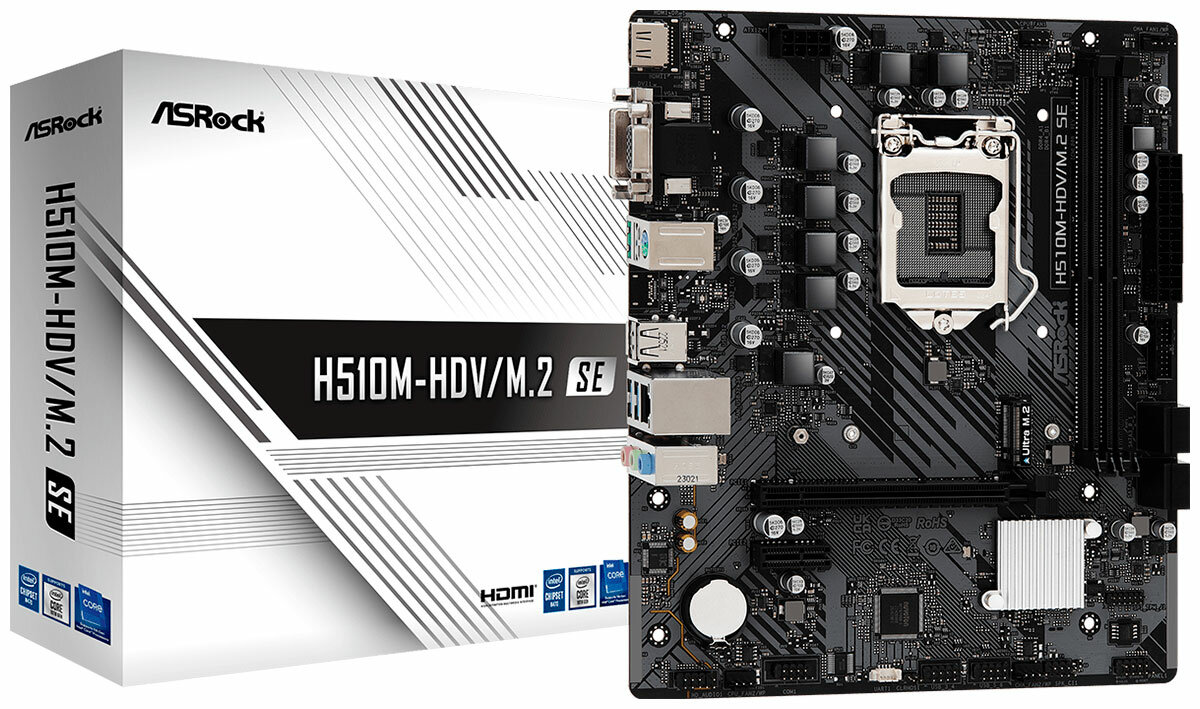 Материнская плата Asrock H510M-HDV/M.2 SE (LGA1200, mATX)