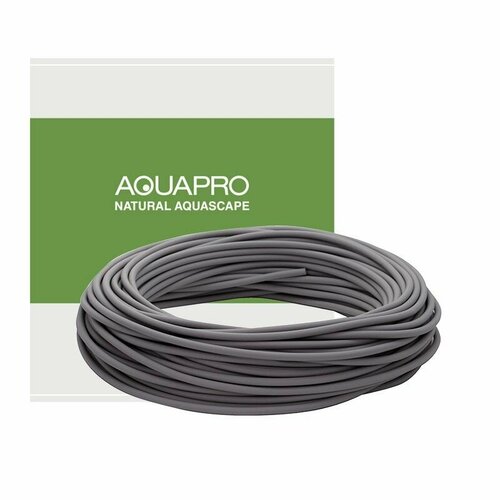 Трубка, шланг AQUAPRO pro silicone hose 2,5 метра для аквариумных компрессоров/систем со2 диаметр 4/6 мм, темно-серый
