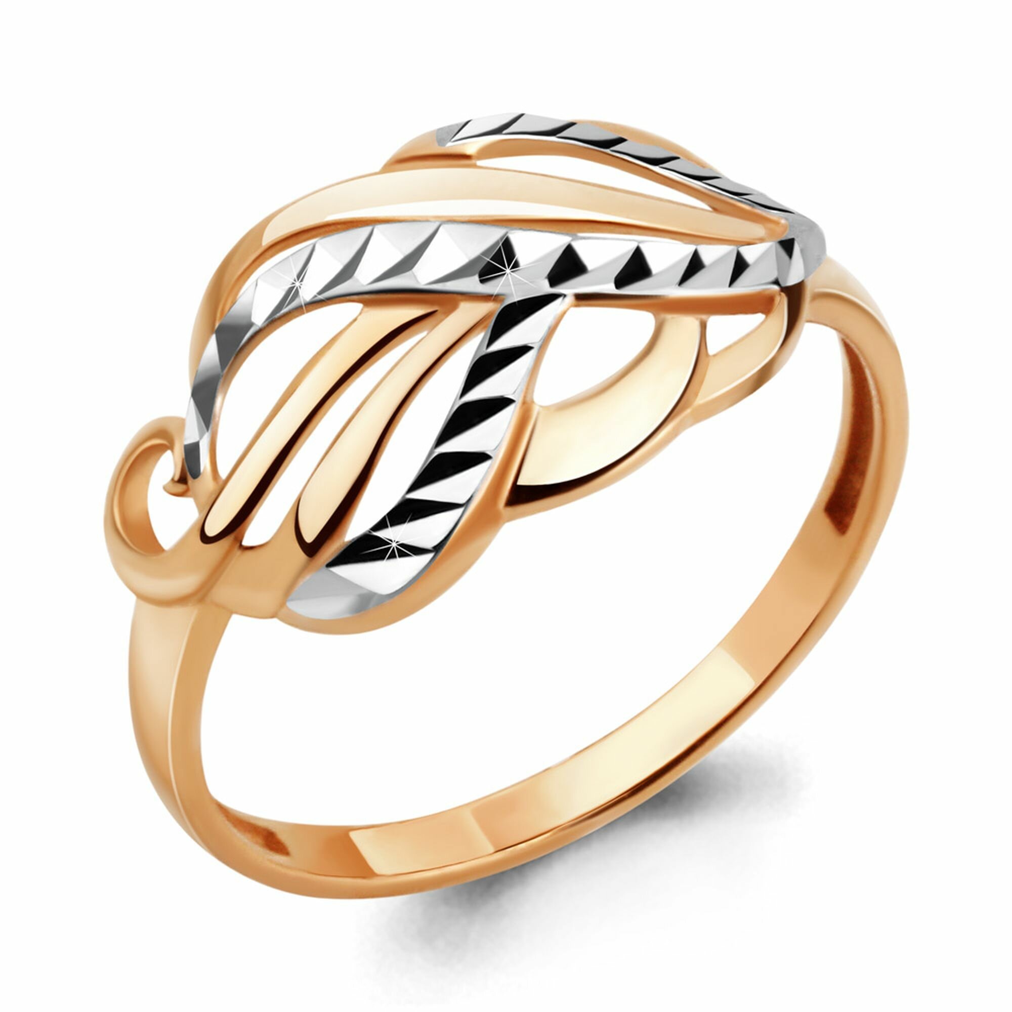 Кольцо Diamant online, красное золото, 585 проба