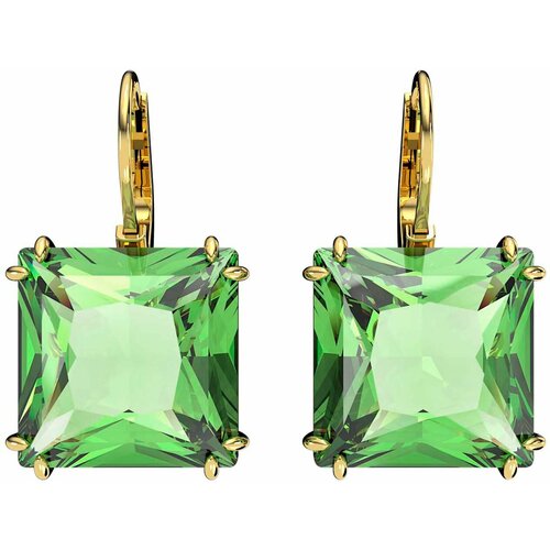 фото Серьги swarovski, зеленый