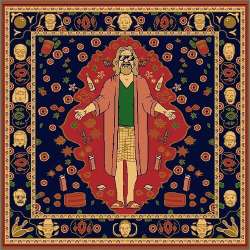 Ковер Большой Лебовски-2 квадрат 200х200 см лофт модерн ворс 8 мм 331638 KoverVDom