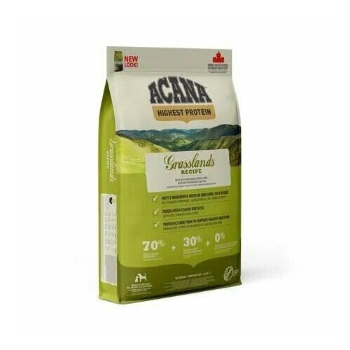 Сухой корм ACANA GRASSLANDS для собак всех пород с ягненком 11,4 кг