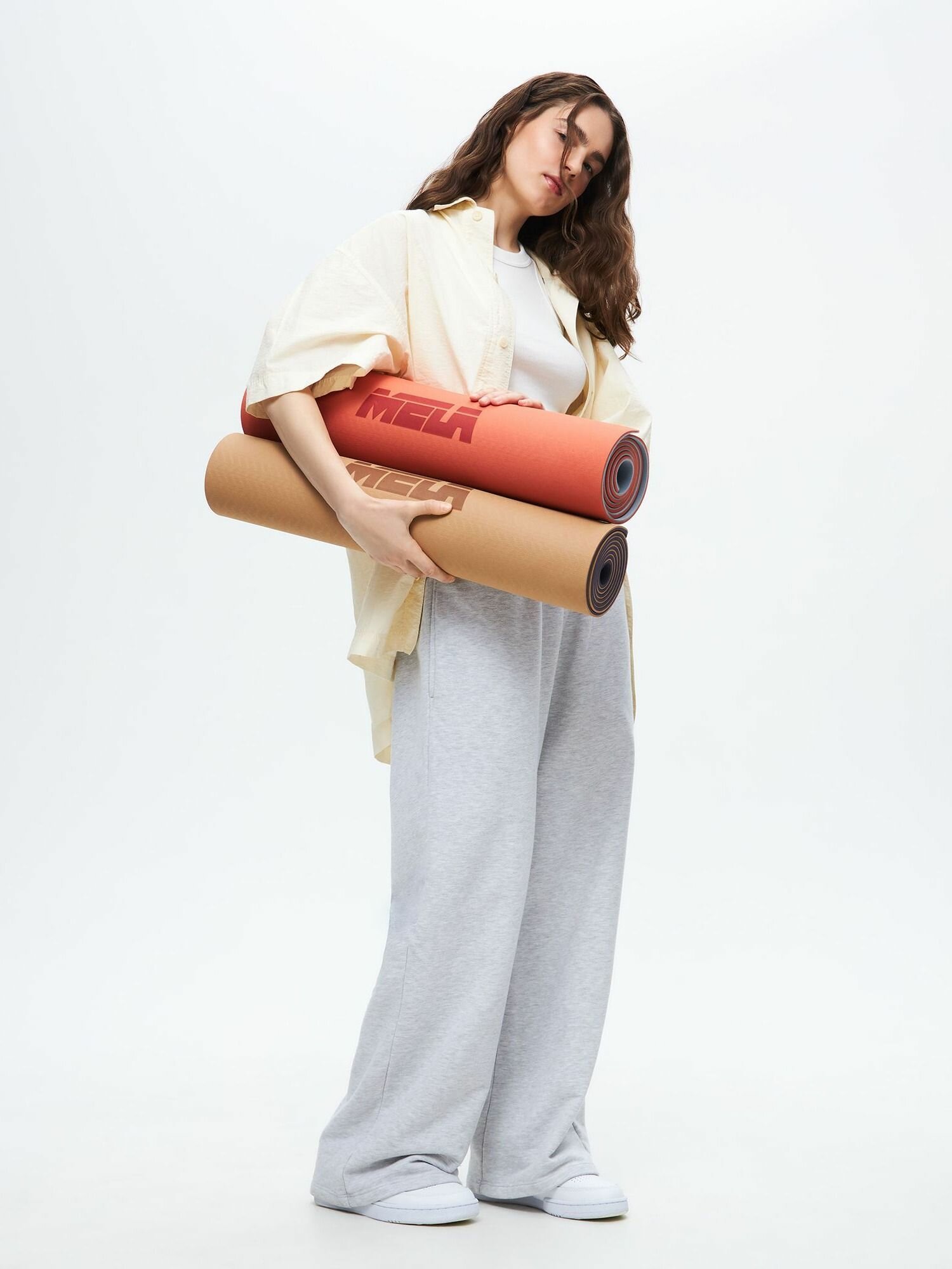 Нескользящий коврик для занятий спортом, йогой и фитнесом — фото 1