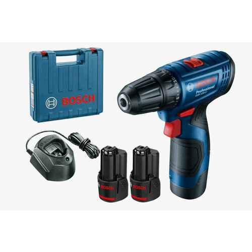 Дрель-шуруповерт аккумуляторная BOSCH GSR 120-LI 12В 2х2 Ah 30 Нм 12930₽