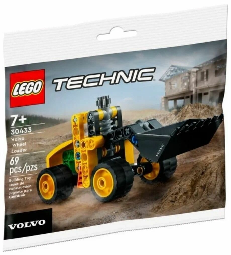 Конструктор LEGO Technic 30433 Polybag Колесный погрузчик Volvo, 69 деталей