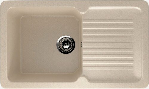 Изображение товара Мойка кухонная Ulgran U-506 -328 прямоугольная, 77x50, мойка для кухни, с крылом, бежевая, матовая